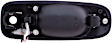 83223 Front, Passenger Side Smooth Black Exterior Door Handle, With Key Hole, Help Series