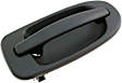 83391 Rear, Passenger Side Smooth Black Exterior Door Handle, Without Key Hole, Help Series
