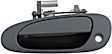 83431 Front, Driver Side Smooth Black Exterior Door Handle, With Key Hole, Hatchback, Help Series