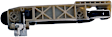83487 Rear, Passenger Side Textured Black Exterior Door Handle, Without Key Hole, Help Series