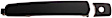 83503 Front, Driver Side Smooth Black Exterior Door Handle, With Key Hole, Coupe, Help Series