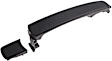 83504 Front, Passenger Side Smooth Black Exterior Door Handle, Without Key Hole, Coupe, Help Series