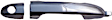 83580 Front, Passenger Side Chrome Exterior Door Handle, With Key Hole, Help Series