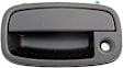83597 Front, Driver Side Smooth Black Exterior Door Handle, With Key Hole, Help Series