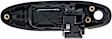 83669 Front, Driver Side Smooth Black Exterior Door Handle, With Key Hole, Help Series