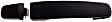 83677 Front, Passenger Side, or Rear Driver or Passenger Side Textured Black Exterior Door Handle, Without Key Hole, Help Series
