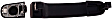83677 Front, Passenger Side, or Rear Driver or Passenger Side Textured Black Exterior Door Handle, Without Key Hole, Help Series