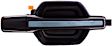 83734 Rear, Passenger Side Black with chrome insert Exterior Door Handle, Without Key Hole, Help Series