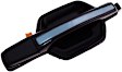 83734 Rear, Passenger Side Black with chrome insert Exterior Door Handle, Without Key Hole, Help Series