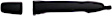 83769 Front, Passenger Side Smooth Black Exterior Door Handle, Without Key Hole, Help Series