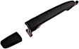 83769 Front, Passenger Side Smooth Black Exterior Door Handle, Without Key Hole, Help Series