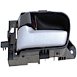 83855 Front Or Rear, Driver Side Silver lever Interior Door Handle, With Door Lock Button, Help Series