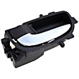 83891 Front Or Rear, Driver Side Gray bezel with chrome lever Interior Door Handle, With Door Lock Button, Sedan, Help Series