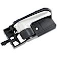 83941 Chrome Lever with Black Bezel Interior Door Handle, With Door Lock Button, Help Series