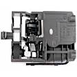 83941 Chrome Lever with Black Bezel Interior Door Handle, With Door Lock Button, Help Series