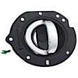 88238 Rear, Driver Side Chrome Lever with Black Bezel Interior Door Handle, Help Series
