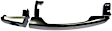 88319 Front, Driver Side Satin Chrome Exterior Door Handle, With Key Hole, Help Series