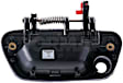 88390 Front, Passenger Side Textured Black Exterior Door Handle, With Key Hole, Help Series