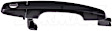 88464 Front, Driver Side Smooth Black Exterior Door Handle, With Key Hole, Help Series