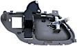 88538 Front Or Rear, Passenger Side Gray bezel with chrome lever Interior Door Handle, Help Series
