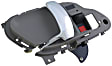 88539 Front Or Rear, Driver Side Gray bezel with chrome lever Interior Door Handle, With Door Lock Button, Help Series