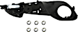 88592 Front, Driver Side Brown Interior Door Handle, Without Door Lock Button, Help Series