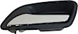 88685 Front Or Rear, Driver Side Chrome Lever with Black Bezel Interior Door Handle, Without Door Lock Button, Help Series
