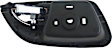 88685 Front Or Rear, Driver Side Chrome Lever with Black Bezel Interior Door Handle, Without Door Lock Button, Help Series