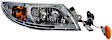 888-5105 Passenger Side Halogen Headlight, With bulb(s), OE Replacement, HD Solutions Series
