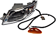 888-5106 Driver Side Halogen Headlight, With bulb(s), OE Replacement, HD Solutions Series