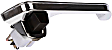 90025 Front, Passenger Side Chrome Exterior Door Handle, Without Key Hole, Help Series