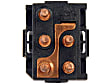 901-004 Front, Center Console, Driver or Passenger Side OE Solutions Series Window Switch Black