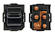 901-004 Front, Center Console, Driver or Passenger Side OE Solutions Series Window Switch Black