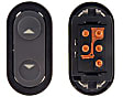 901-014 Front or Rear, Driver or Passenger Side Window Switch, Black