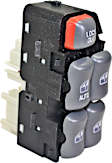 901-023 Front, Center Console, Driver Side Window Switch, Black
