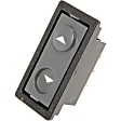 901-036 Front, Driver or Passenger Side Window Switch, Black, Except Deluxe Interior