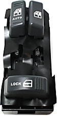 1998 GMC K1500 Sierra SL 6 Cyl 4.3L - Front, Driver Side Window Switch, Gray, OE Solutions Series