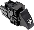 901-074 Front, Passenger Side OE Solutions Series Window Switch Black