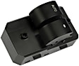 901-091 Front, Driver Side OE Solutions Series Window Switch Black 2 Buttons
