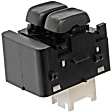901-134 Front, Driver Side OE Solutions Series Window Switch Black 2 Buttons