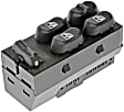 901-176 Front, Driver Side OE Solutions Series Window Switch Gray 4 Buttons