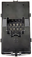 901-191 Front, Driver Side Window Switch, Black, with Blue Backlight