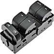 901-210 Front, Driver Side OE Solutions Series Window Switch Black 5 Buttons