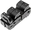 901-219 Front, Driver Side OE Solutions Series Window Switch Black 5 Buttons