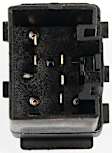 901-328 Front, Passenger Side or Rear, Driver or Passenger Side OE Solutions Series Window Switch Black 1 Button