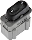 901-392 Front, Passenger Side or Rear, Driver or Passenger Side Window Switch, Black, 1 Button