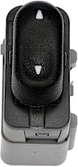 901-392 Front, Passenger Side or Rear, Driver or Passenger Side Window Switch, Black, 1 Button