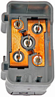 901-392 Front, Passenger Side or Rear, Driver or Passenger Side Window Switch, Black, 1 Button