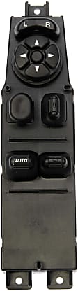 901-410 Front, Driver Side OE Solutions Series Window Switch Black 6 Buttons