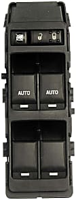 Front, Driver Side OE Solutions Series Window Switch Black 6 Buttons